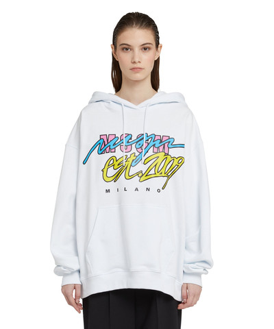 MSGM Hooded sweatshirt with "Street style" graphic outlook