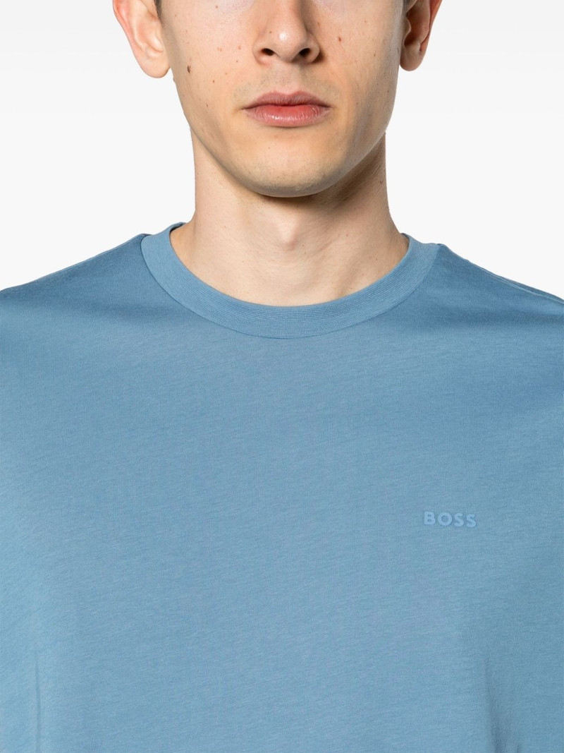 raised-logo cotton T-shirt 5