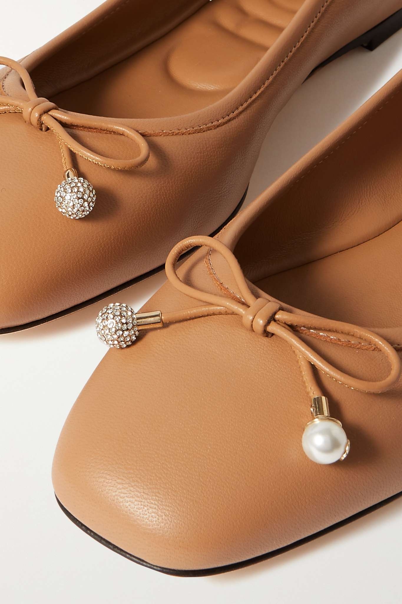 Elme embellished leather ballet flats - 4