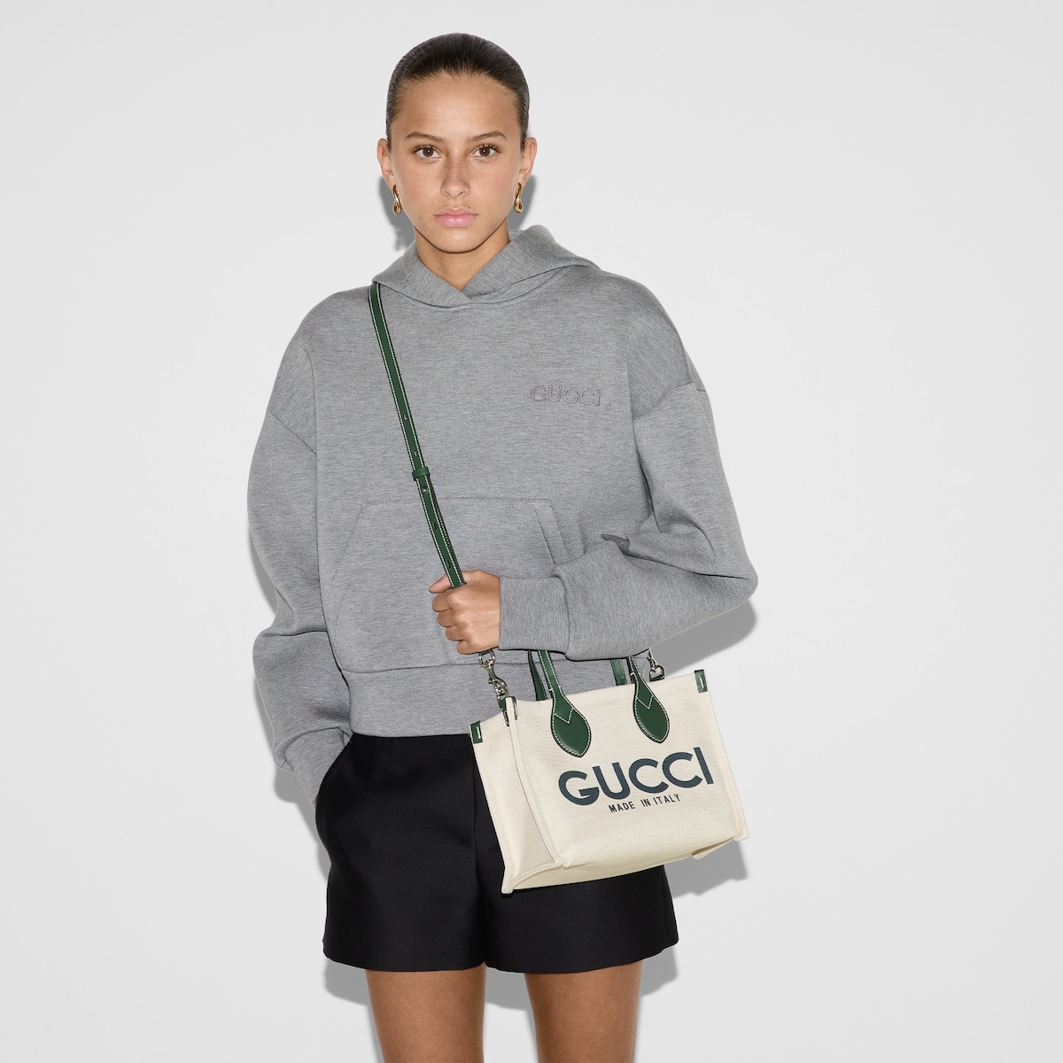 GUCCI Small tote bag with Gucci print | REVERSIBLE