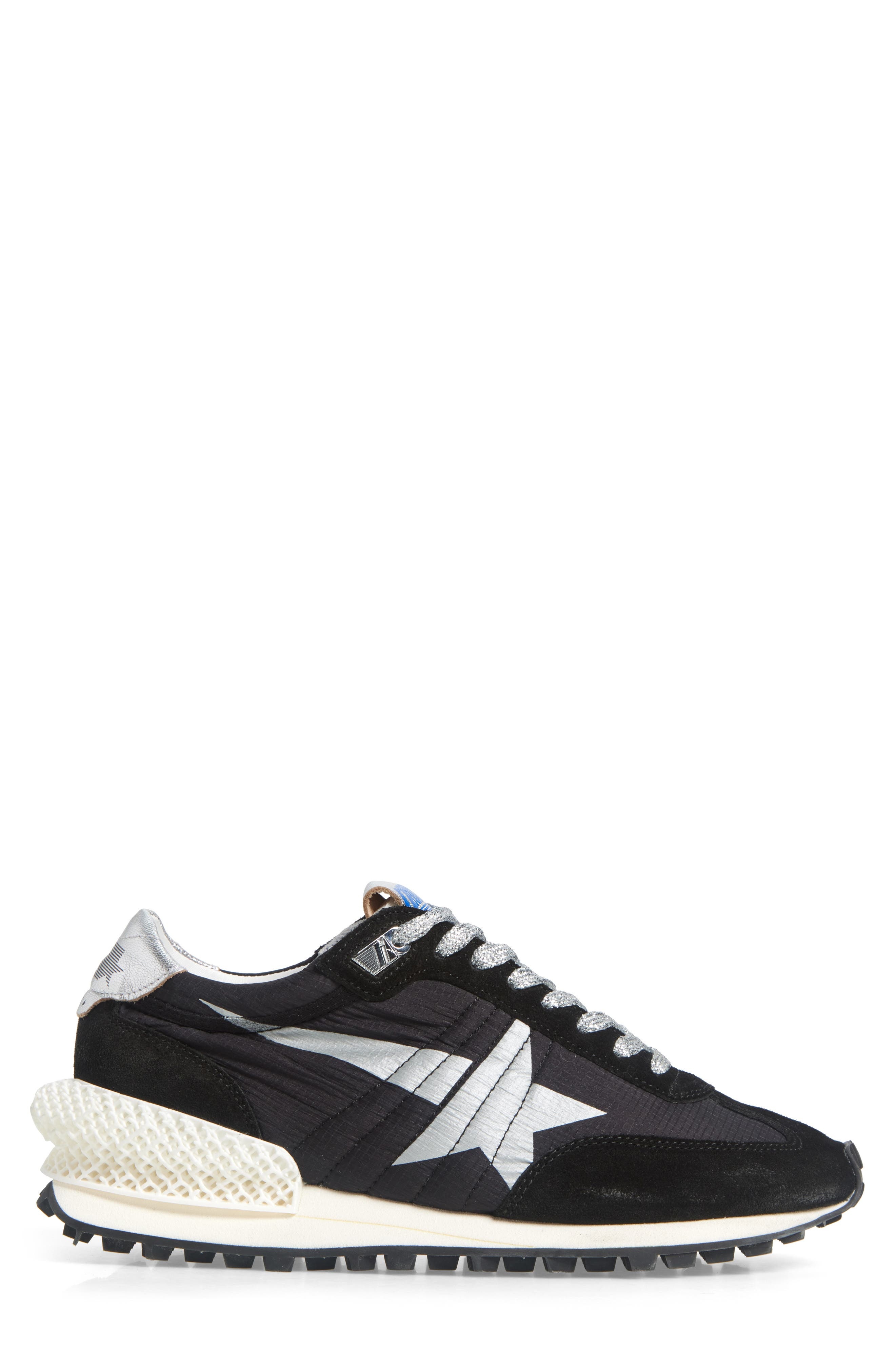Golden Goose Marathon Sneaker in Black/Silver at Nordstrom - 3