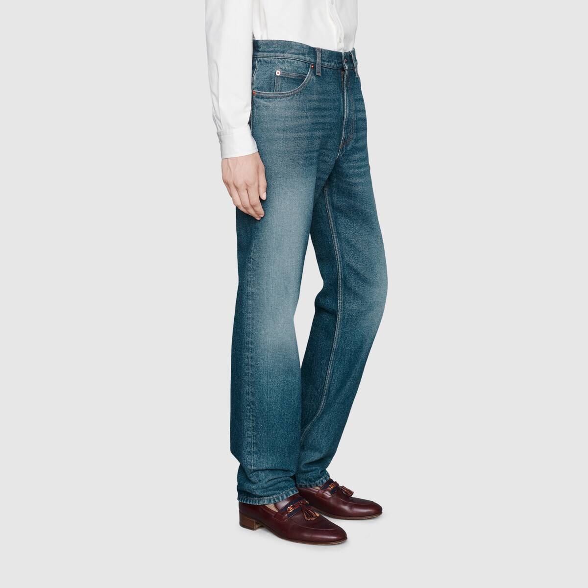 Regular fit washed jeans - 4