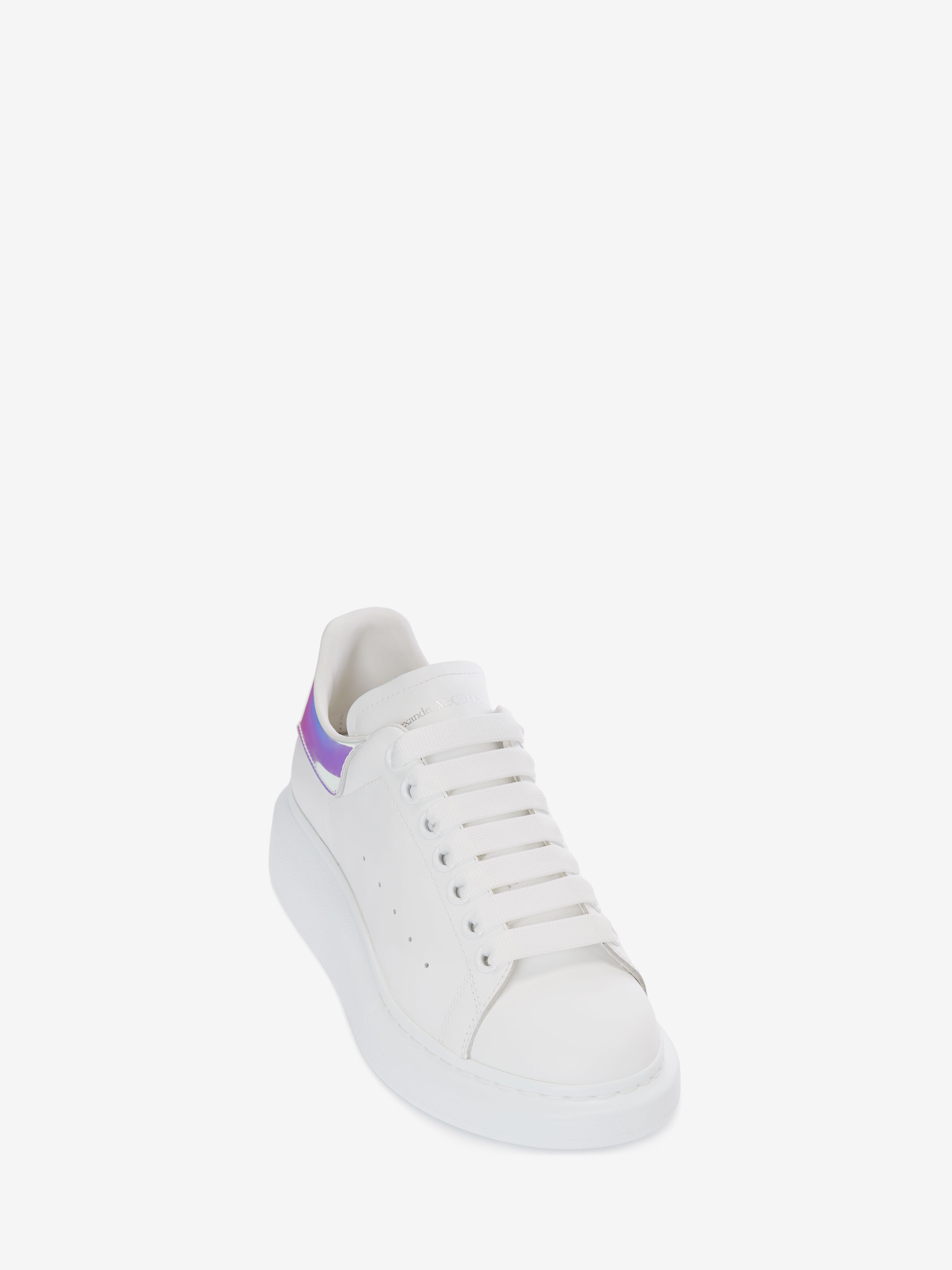 Women's Oversized Sneaker in White/shock Pink - 2