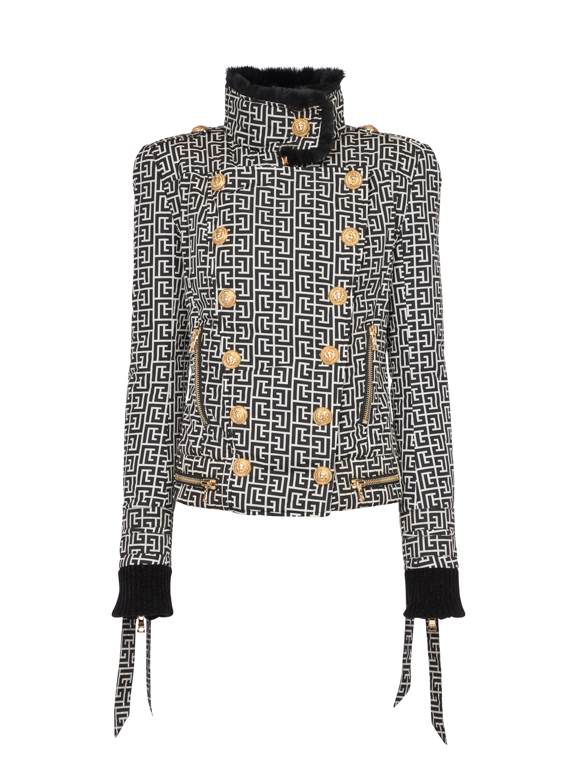 Balmain monogram print jacket - 1