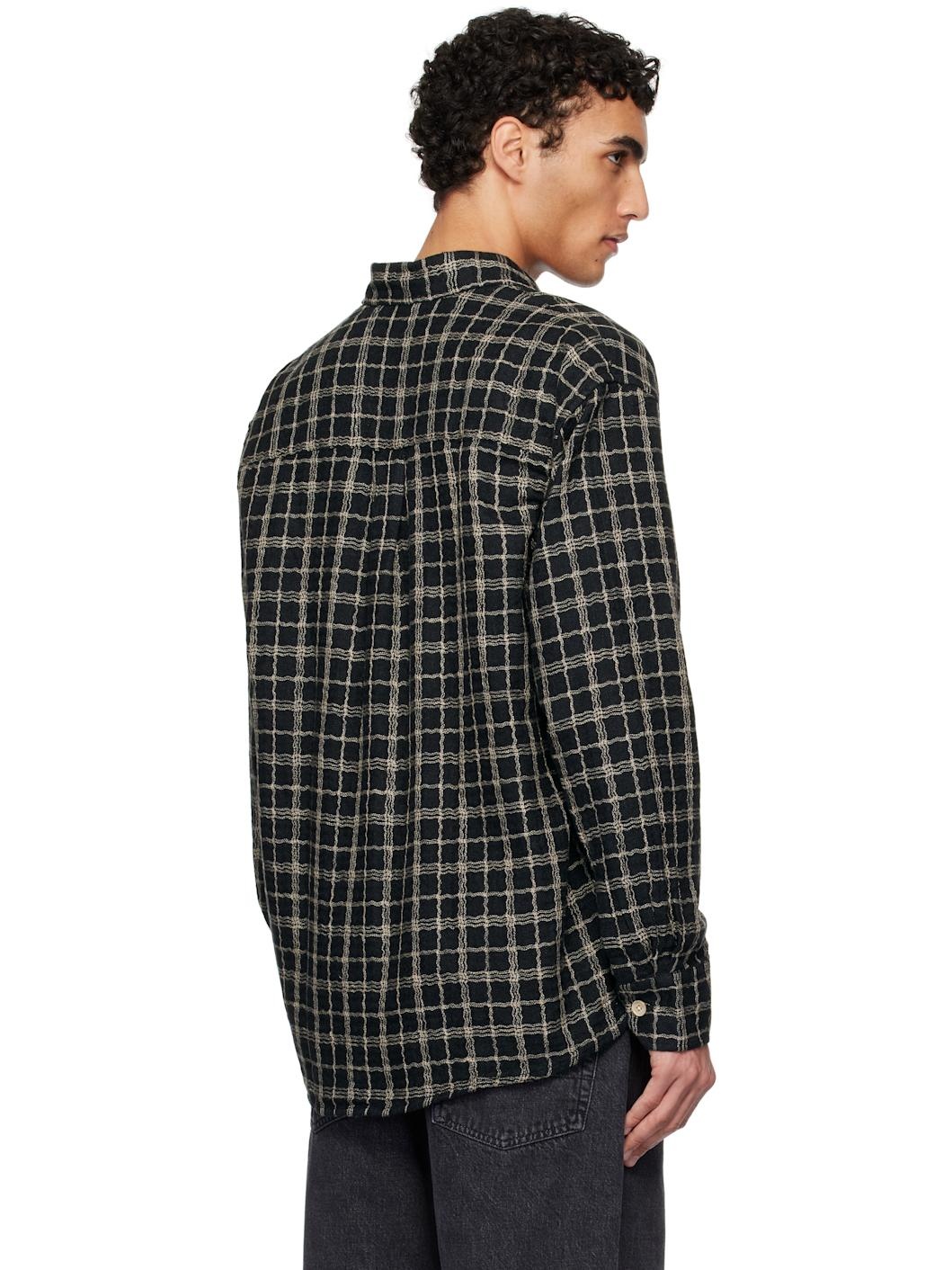 Black & Off-White Above Shirt - 3