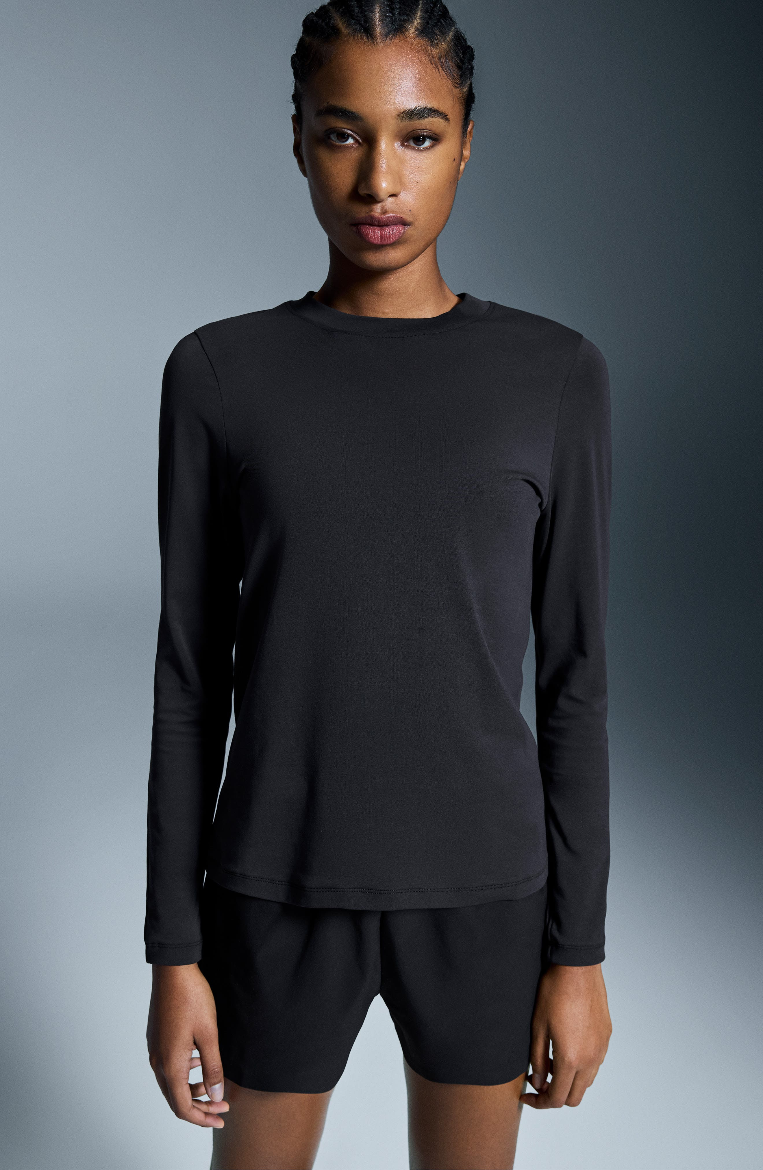 Focus Long Sleeve Performance Running T-Shirt in Black at Nordstrom - 6