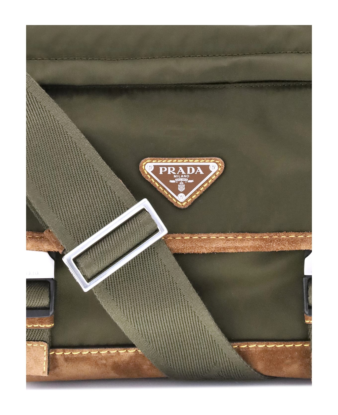 Re-nylon And Leather Medium Shoulder Bag - 4
