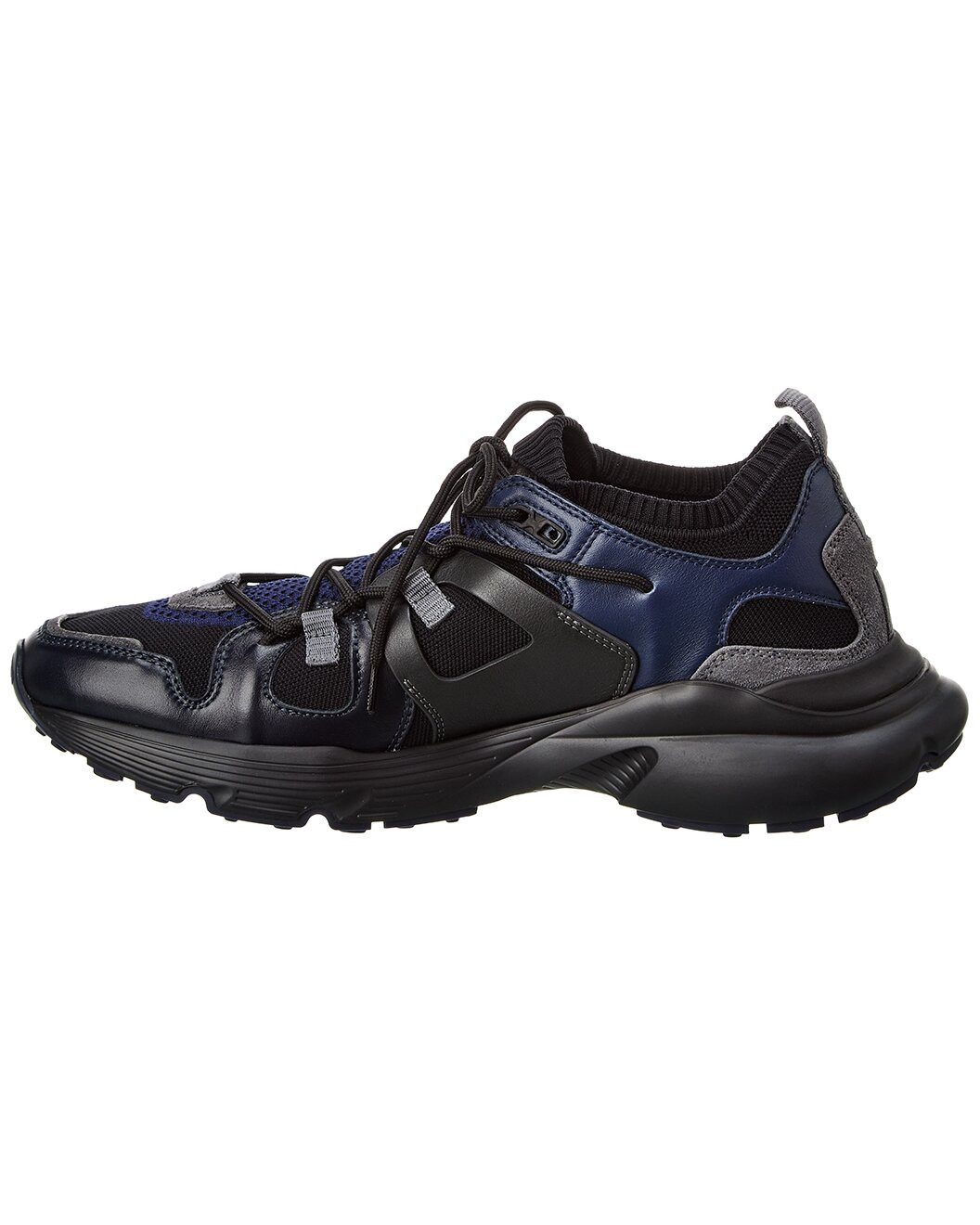 TOD’s Leather & Knit Sneaker - 2