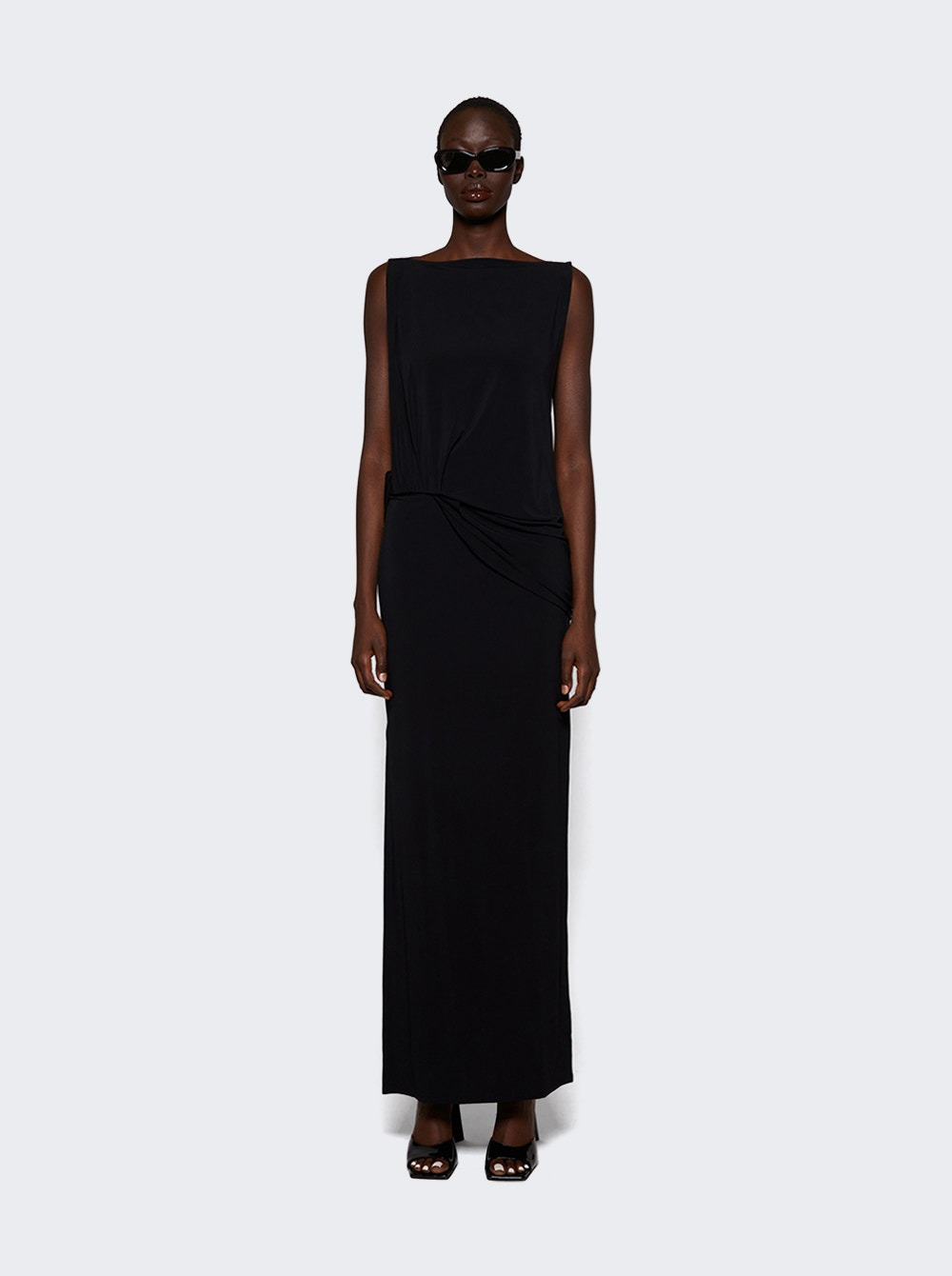 Peplo Long Dress Black - 2