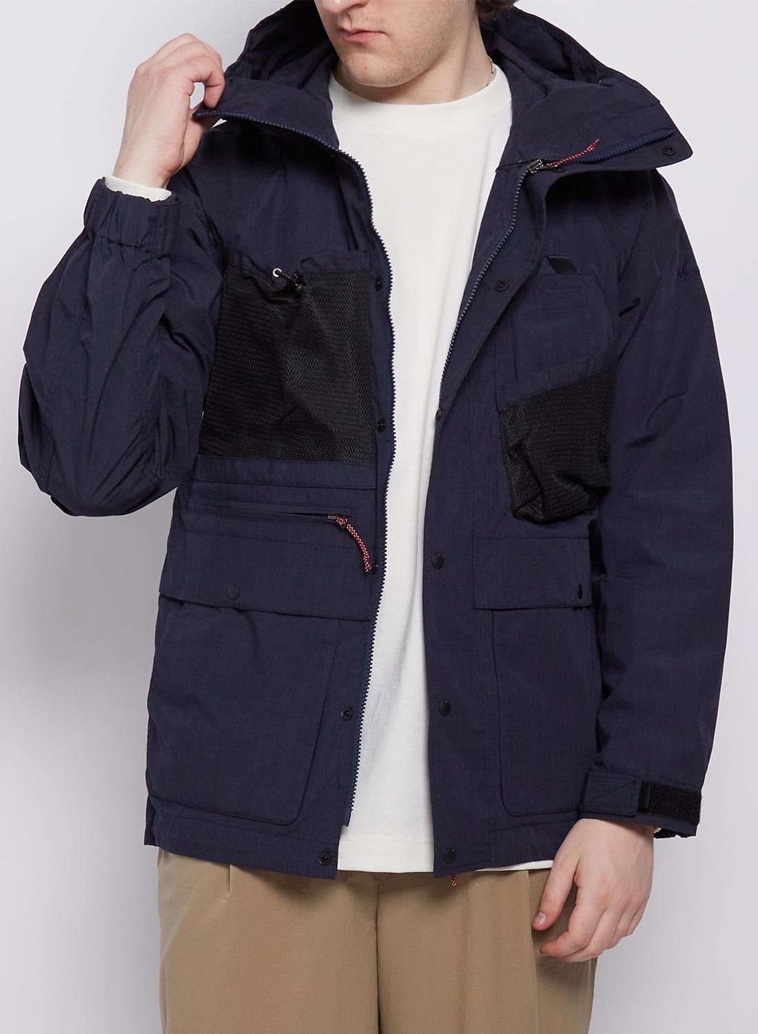 Nanga Takibi Mountain Parka in Navy - 3