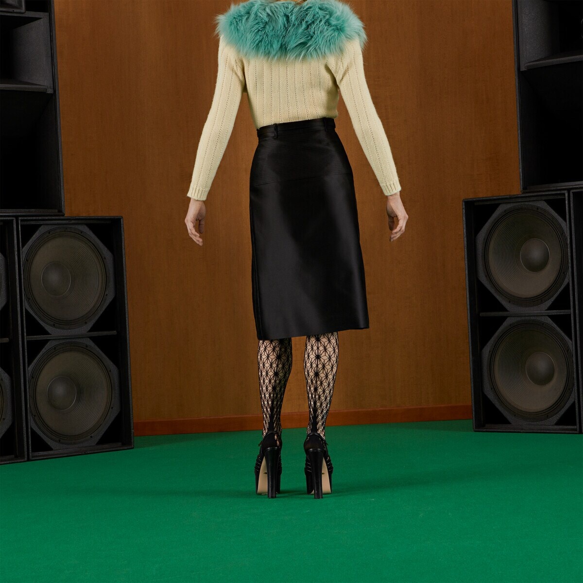 Silk duchesse embroidered skirt - 8