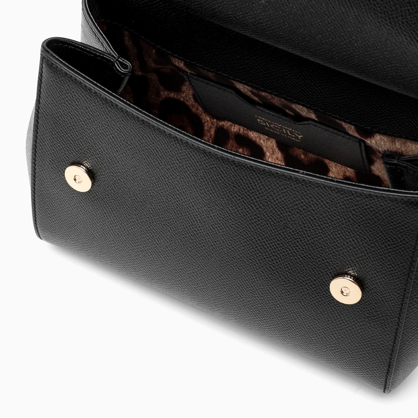 Dolce&Gabbana Black Sicily Small Handbag - 4