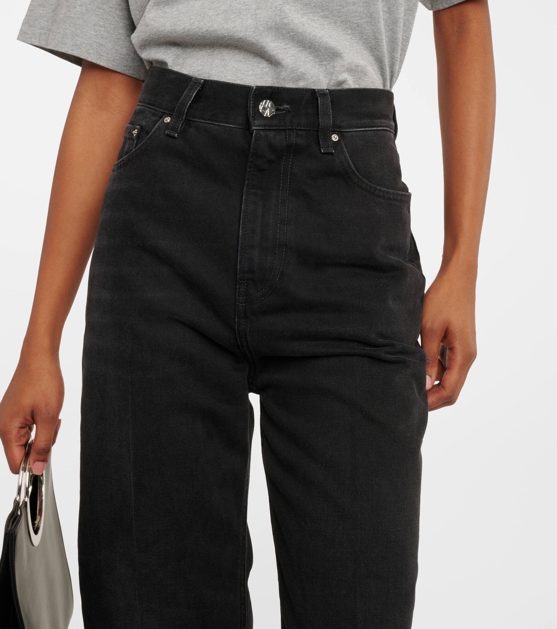Mid-rise tapered jeans - 4