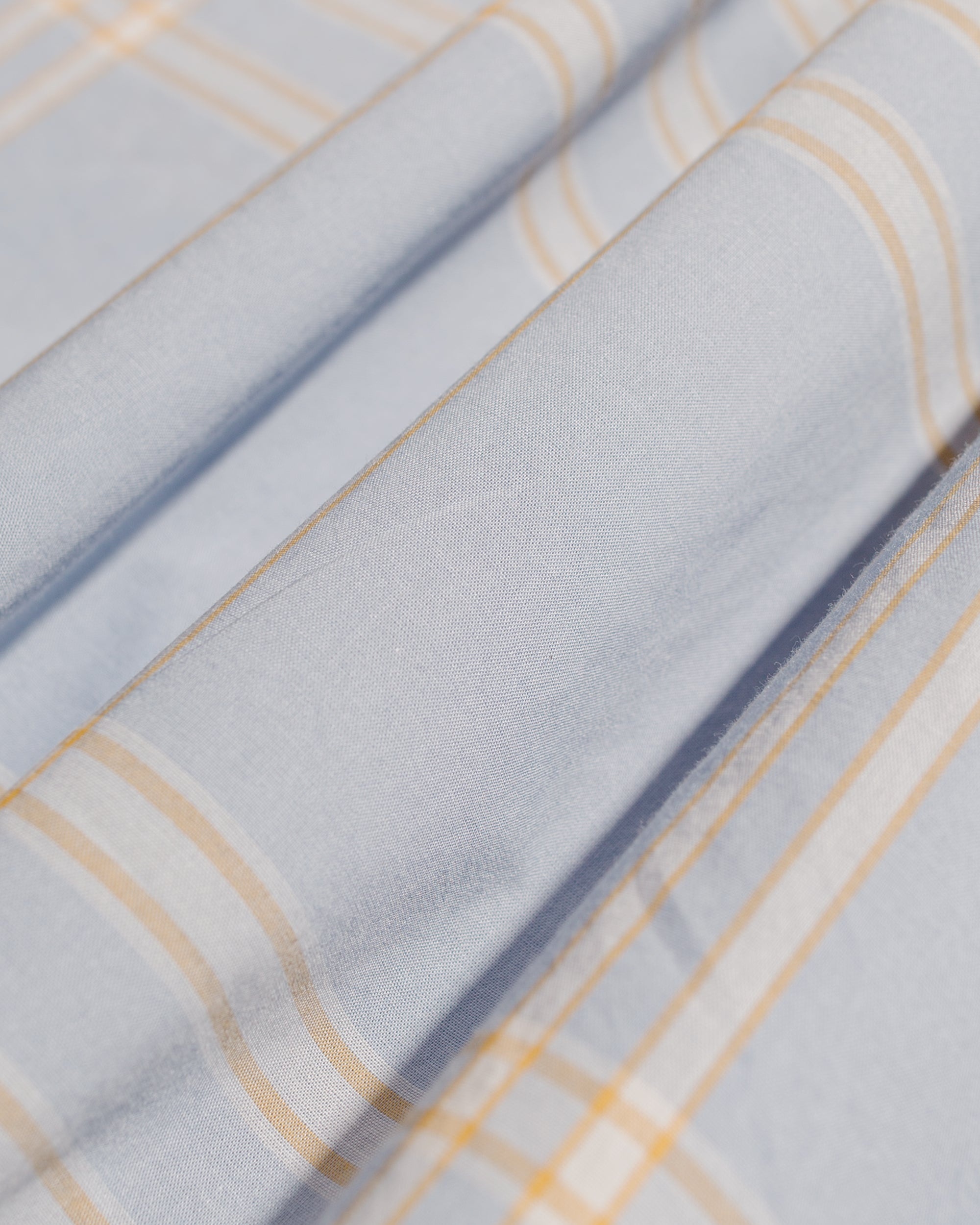 Washed Finx Typewriter Check P/O Shirt Light Blue Check - 6