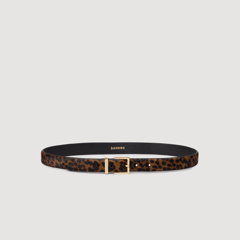 Sandro PONY EFFECT LEATHER BELT outlook
