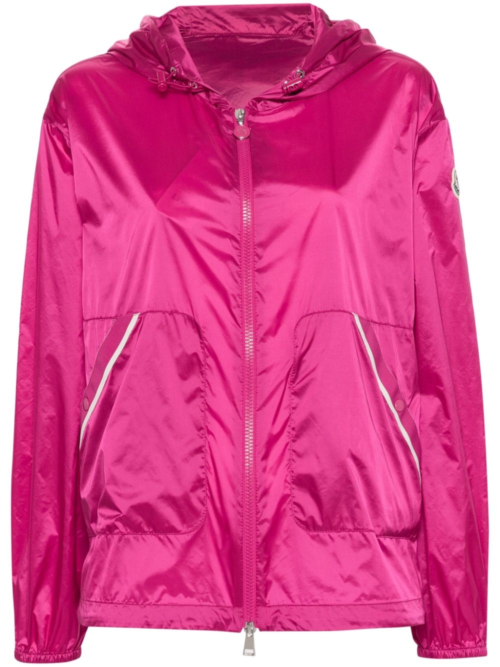 logo-appliquÃ© hooded jacket - 1
