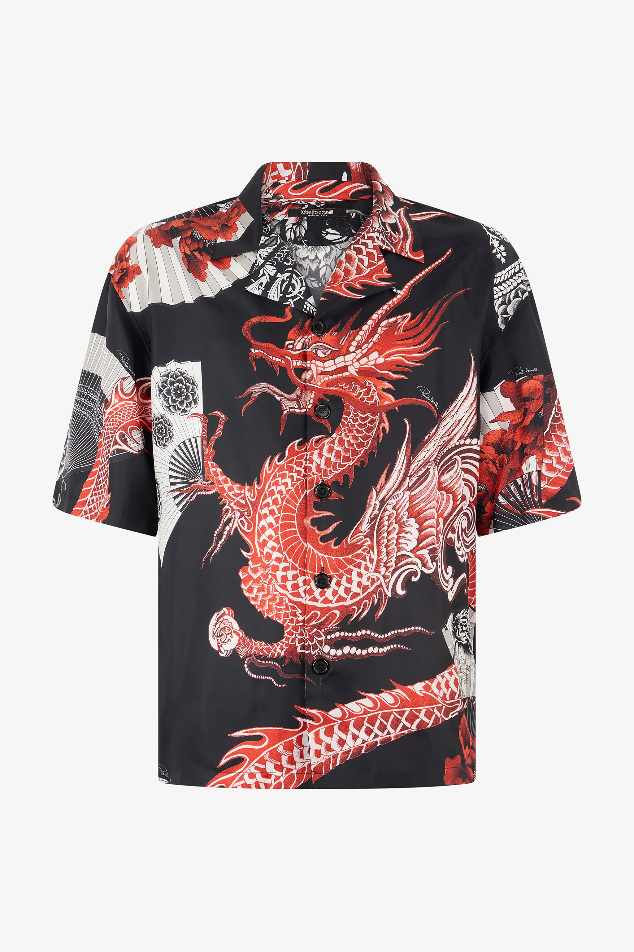 Printed Silk Bowling Shirt - 1