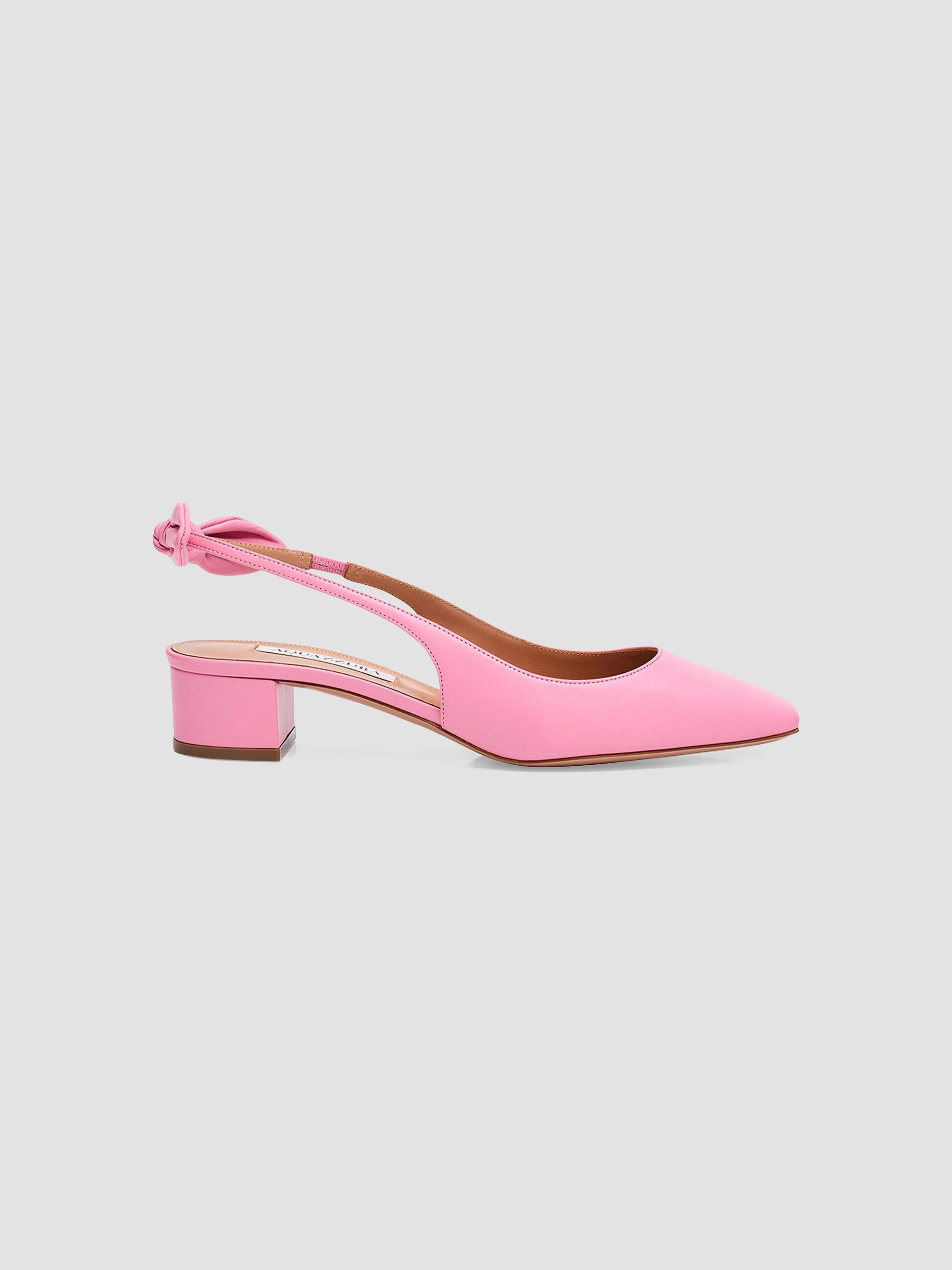 Women's Very 35MM Leather Slingback Pumps - Bright Pink - 1