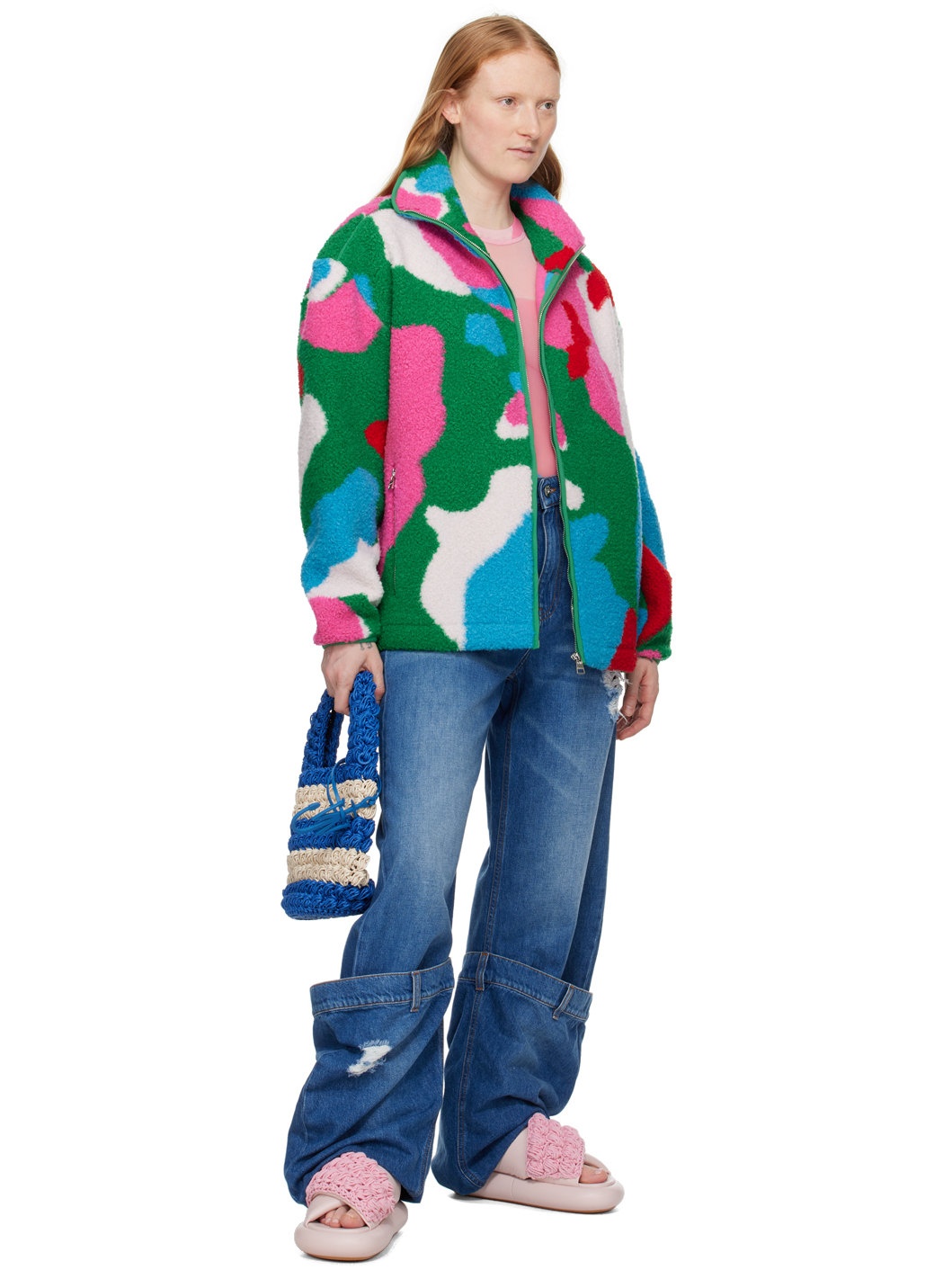 SSENSE Exclusive Blue Bucket Jeans - 4