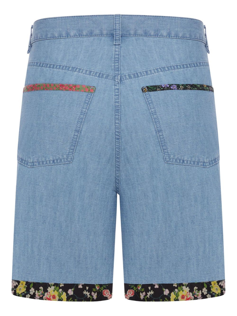 floral-trim bermuda shorts - 2