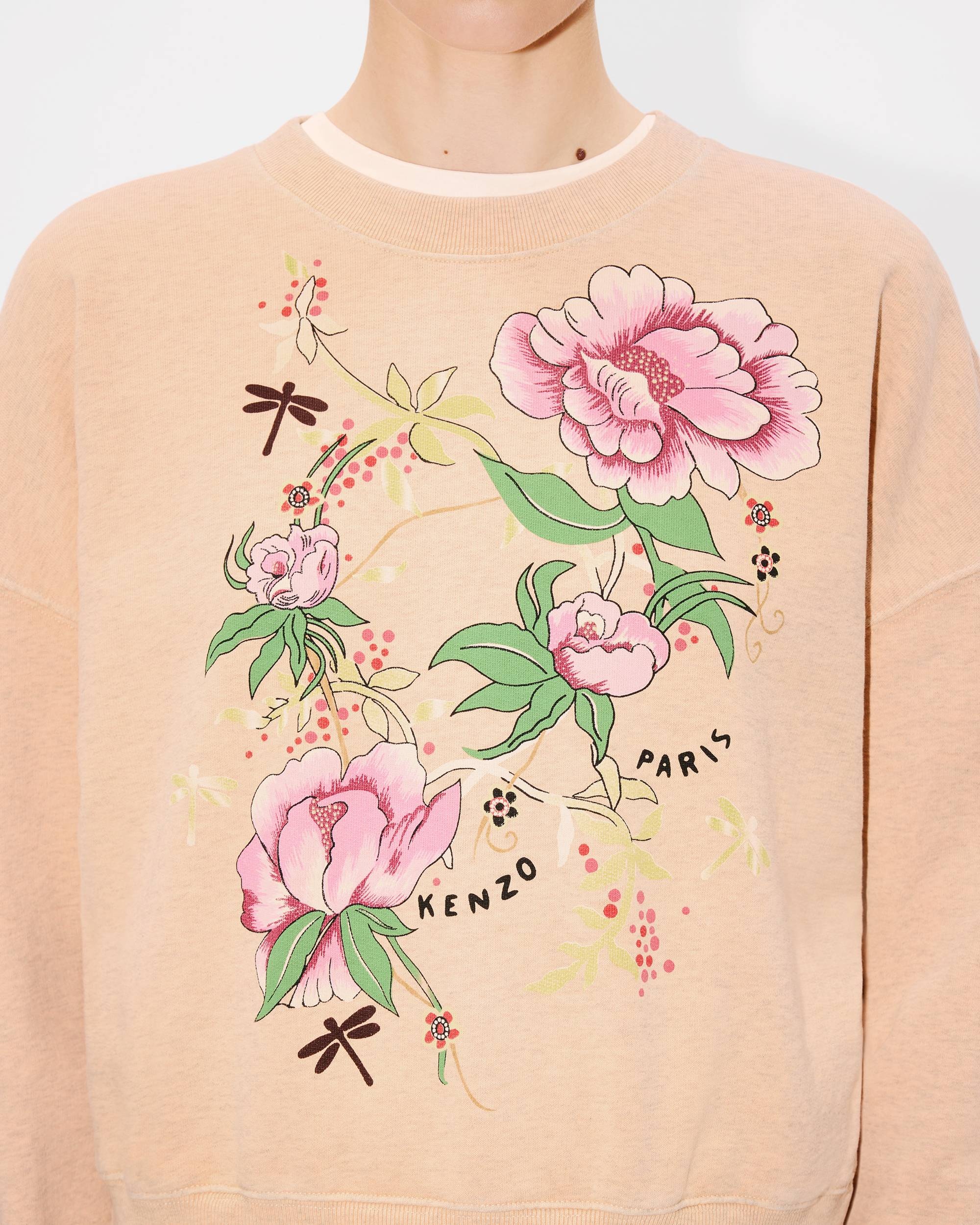 'KENZO Peonies' sweatshirt in cotton - 6