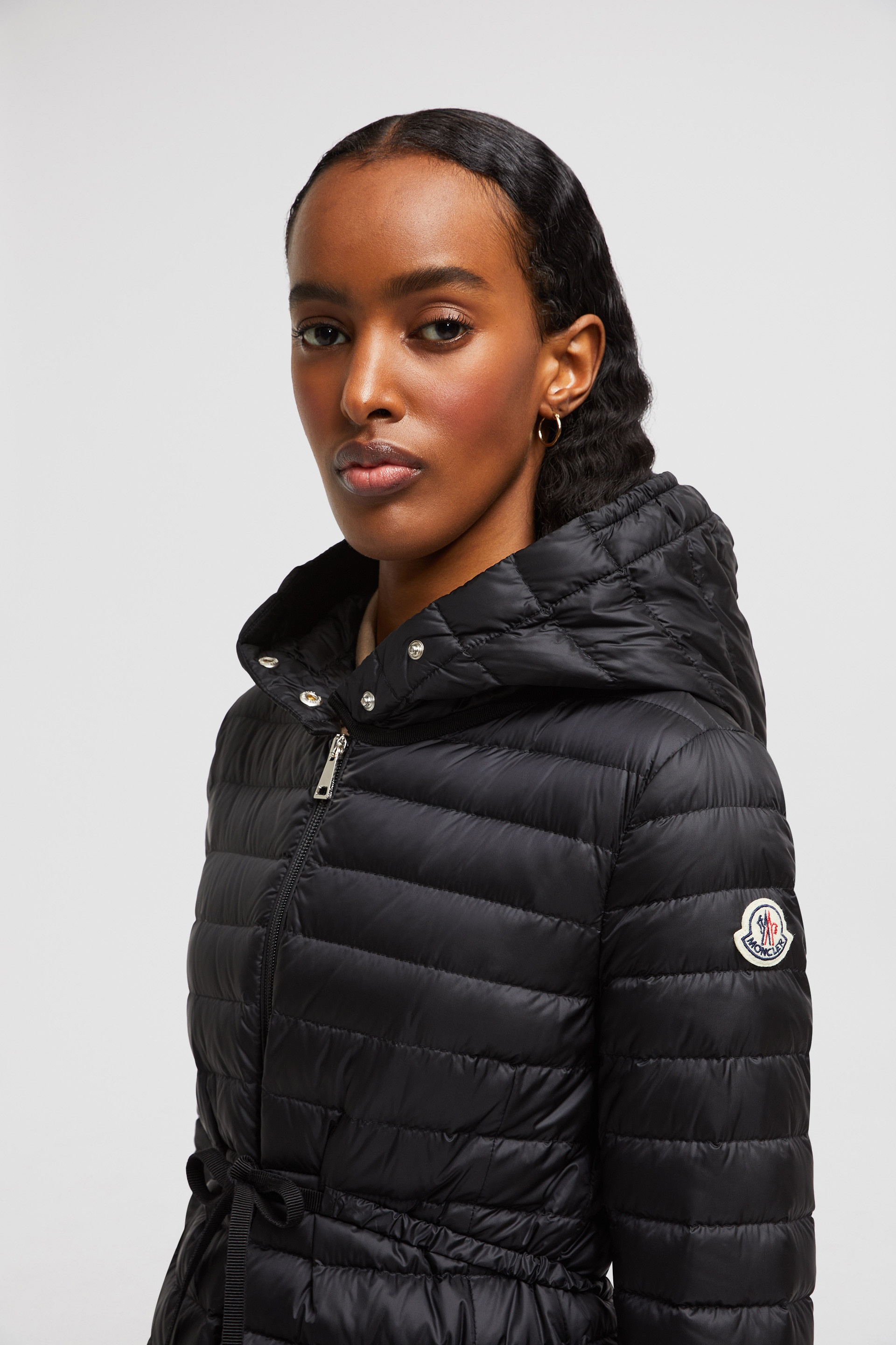 Barbel Hooded Fit & Flare Long Down Jacket - 4