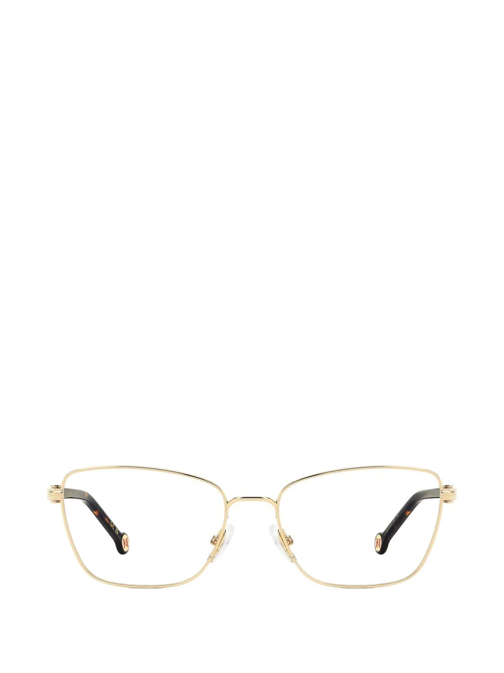 logo-plaque square-frame glasses - 1