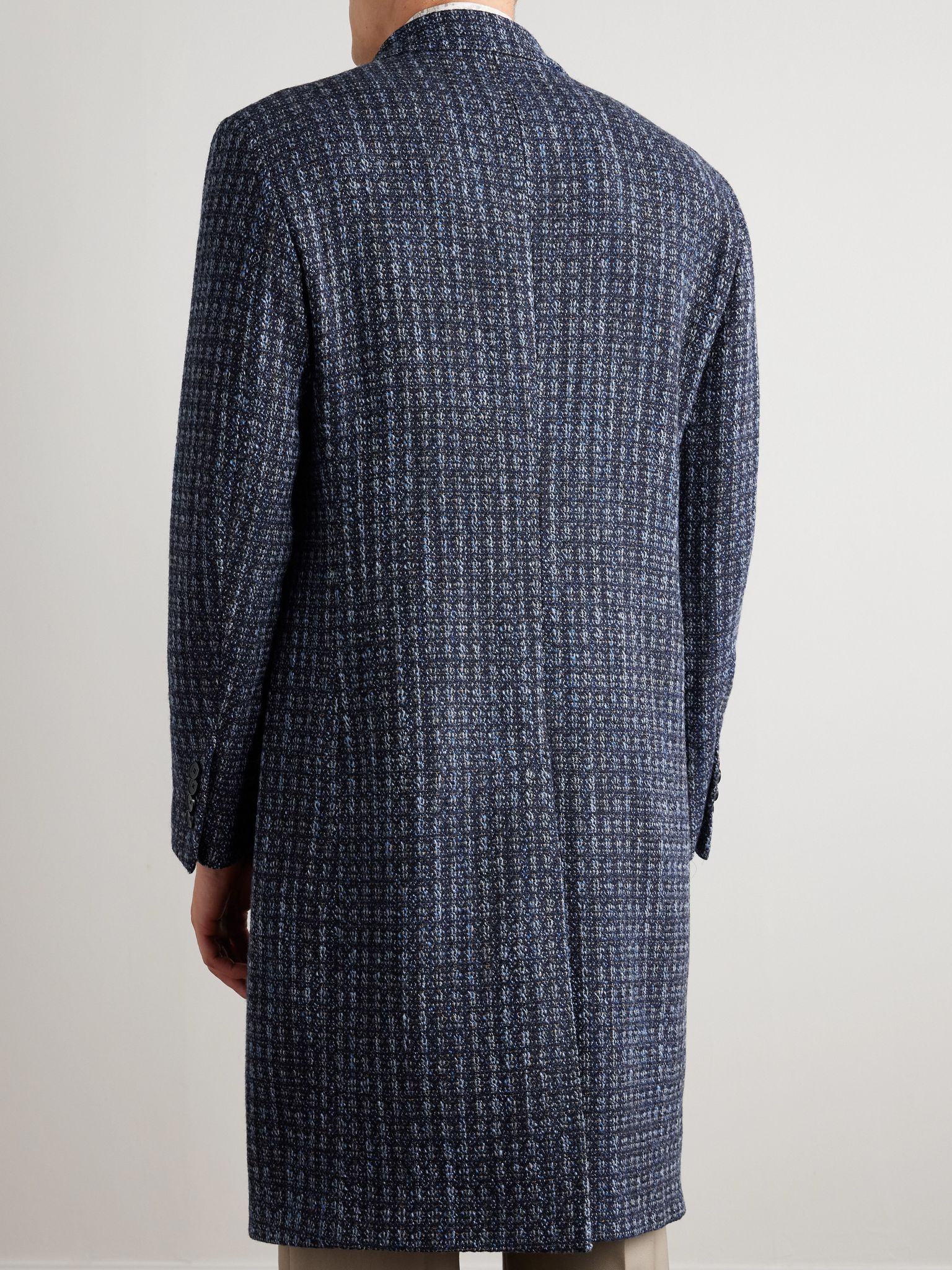 Soho Wool Overcoat Navy - 3