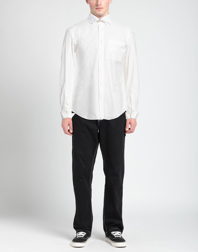 Burberry White Men's Solid Color Shirt outlook