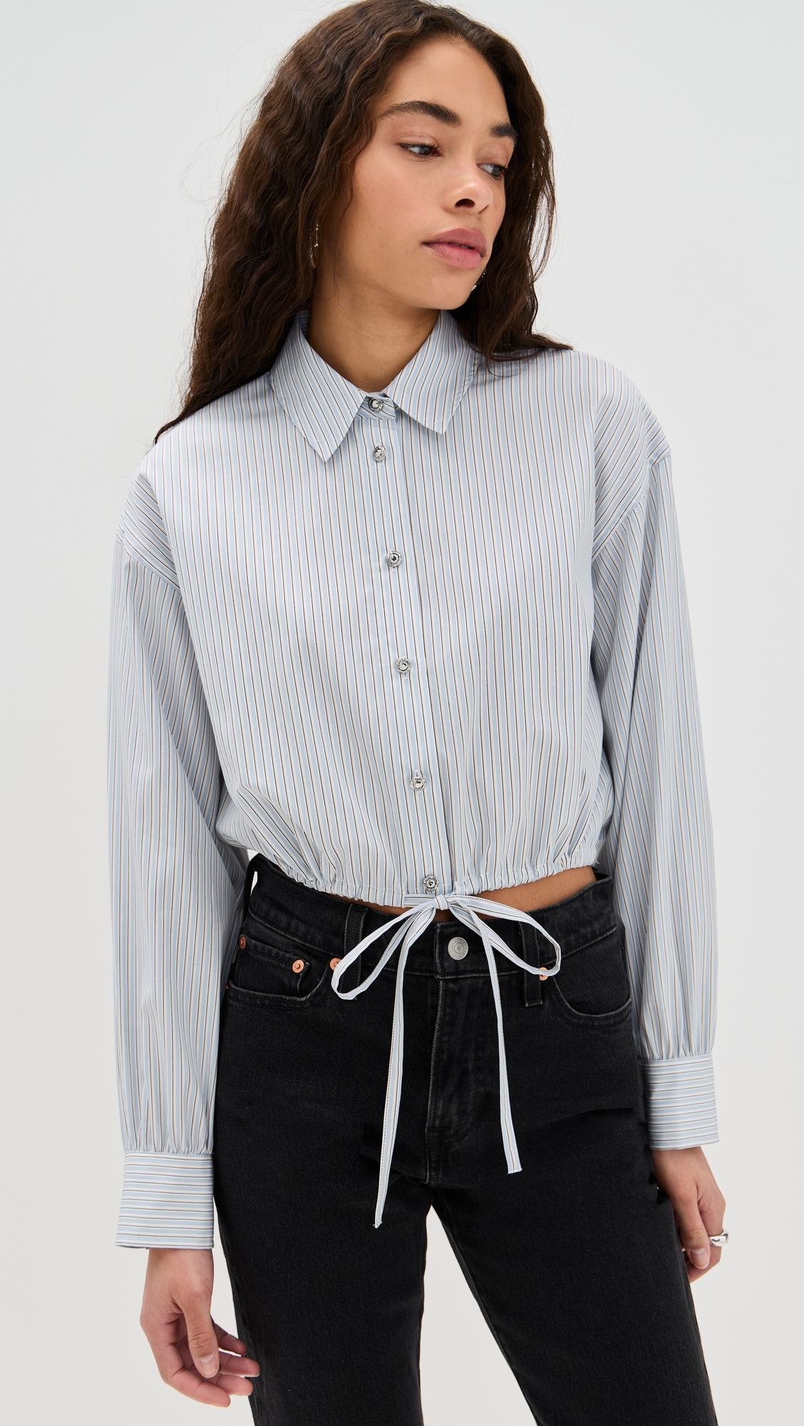 Georgie Stripe Poplin Shirt - 1