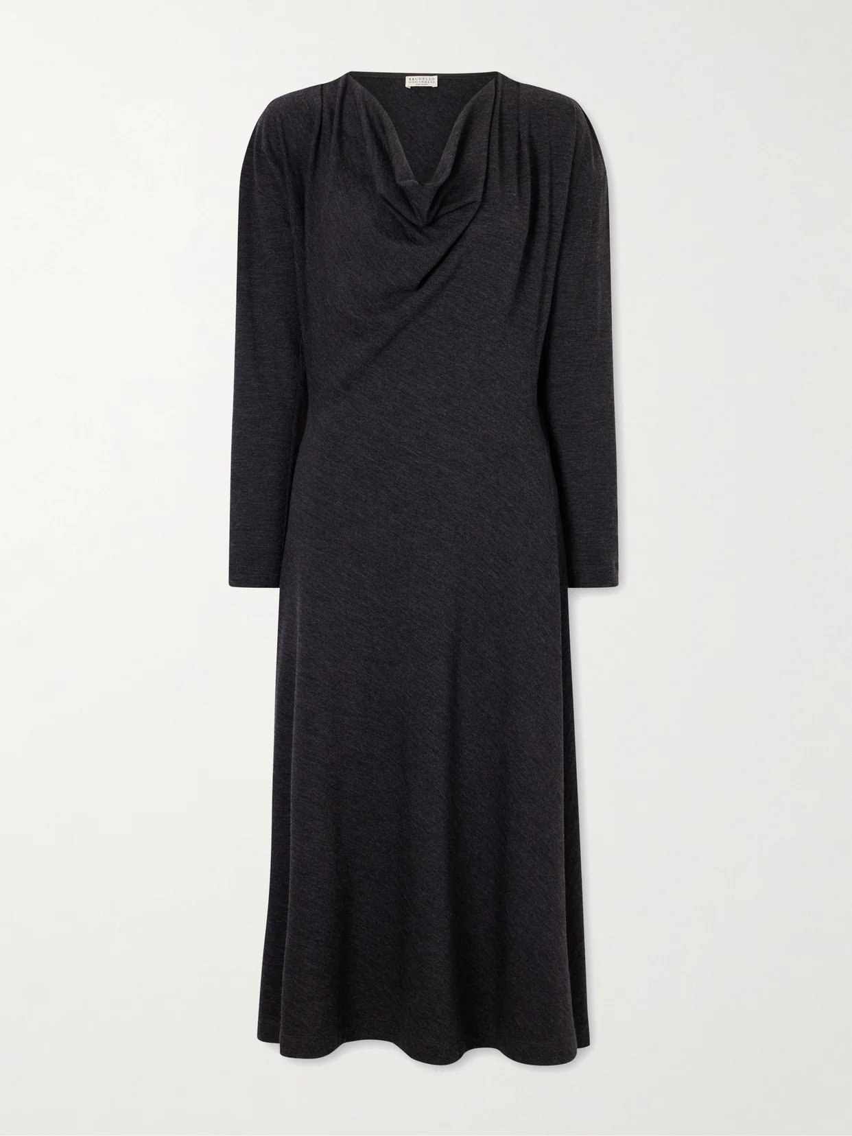 Draped Wool-blend Jersey Dress - 1