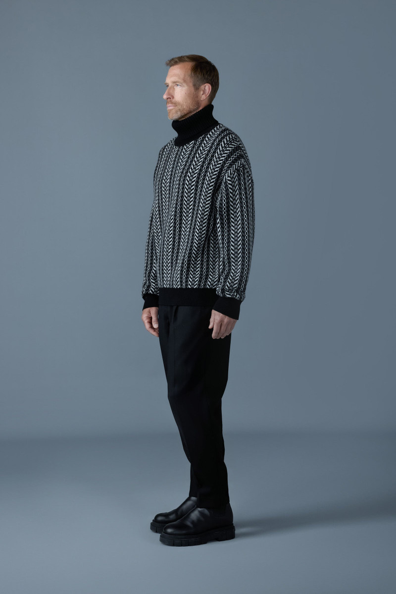 ASTOR-CK Jacquard chain-knit wool sweater 3