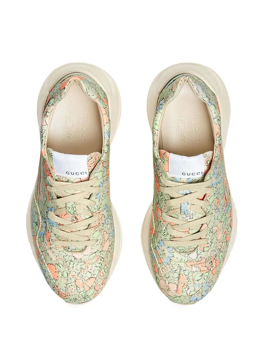 Liberty-print sneakers - 4