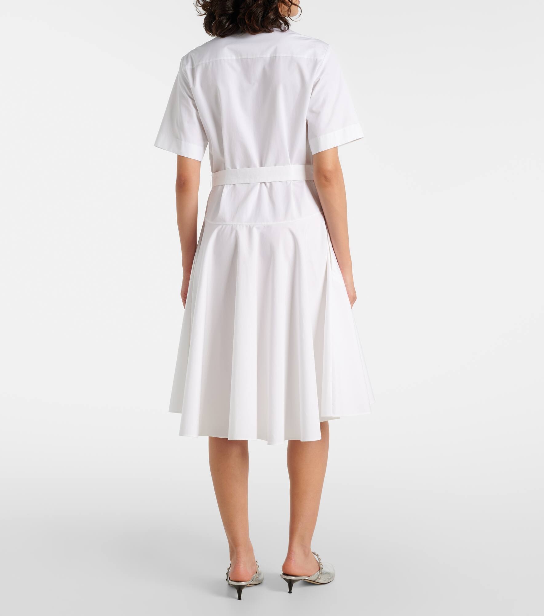 Cotton poplin shirt dress - 3
