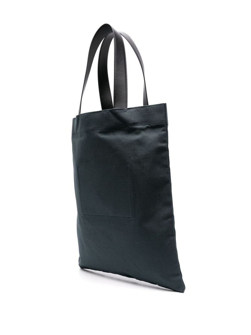 logo-print canvas tote bag 3