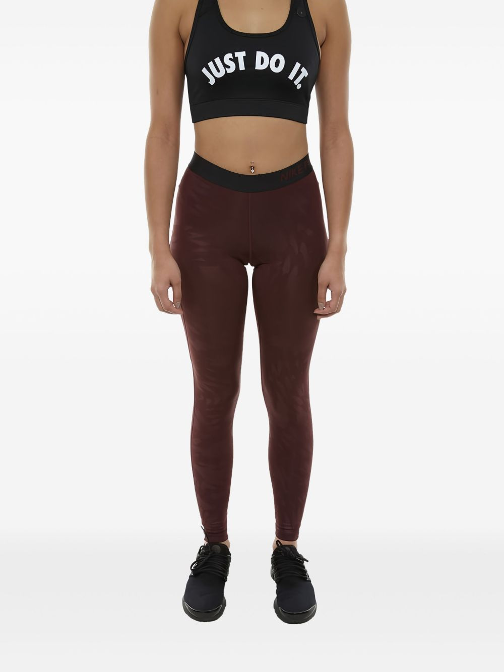 embossed-wing leggings - 2