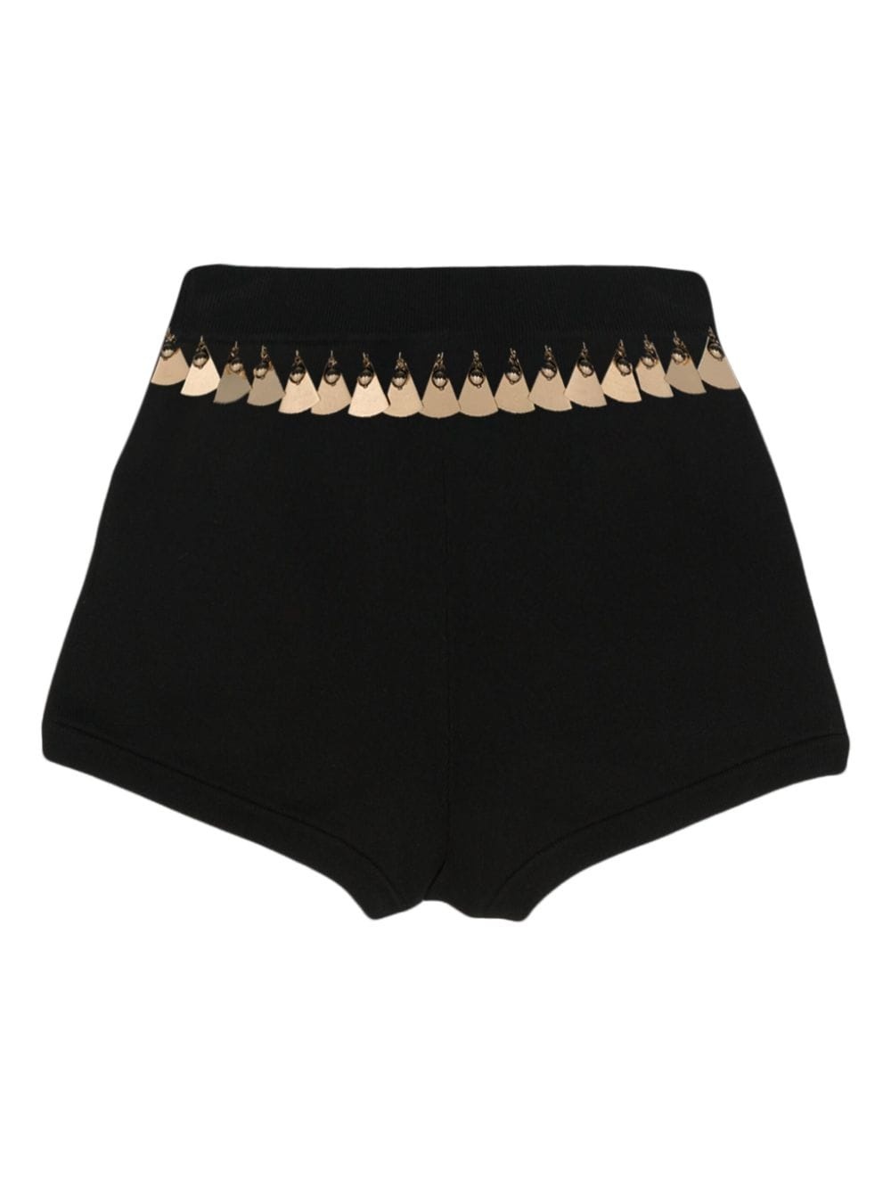 tassel-trim knitted shorts - 2