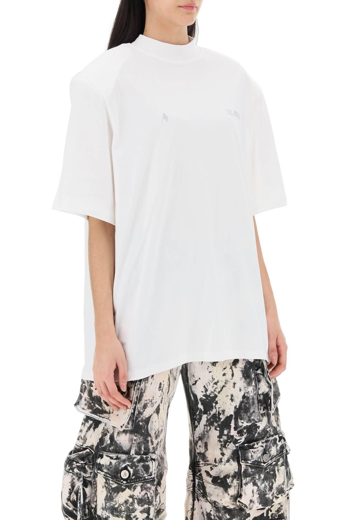 Kilie oversized T-shirt with padded shoulders - 3