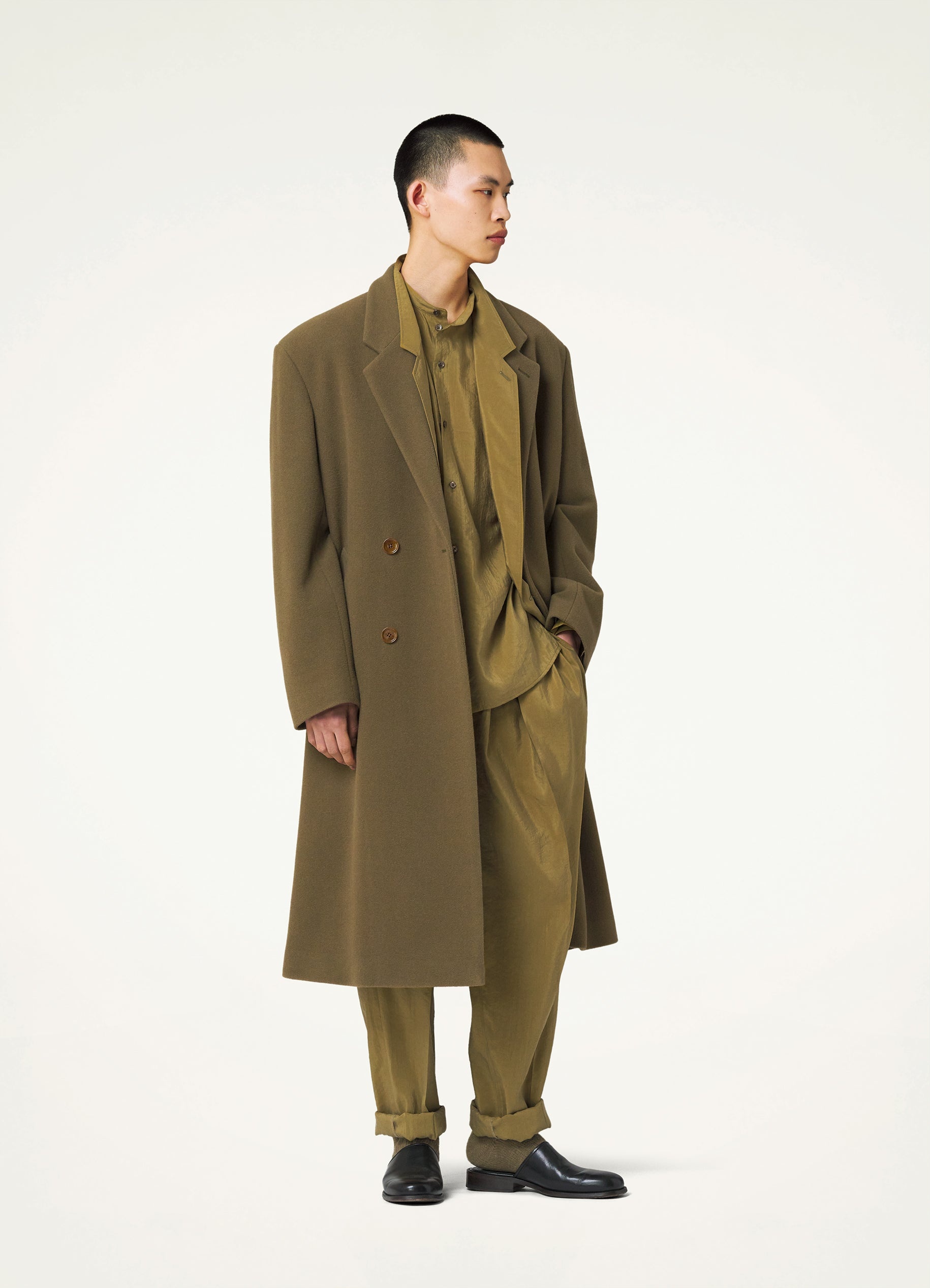 MAXI DOUBLE BREASTED COAT - 4
