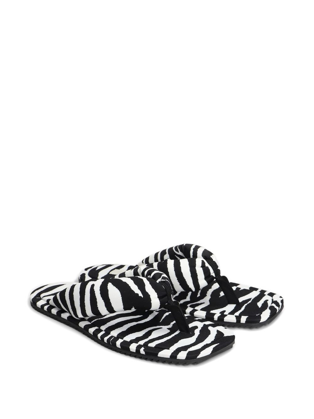 zebra-print flip-flops - 2