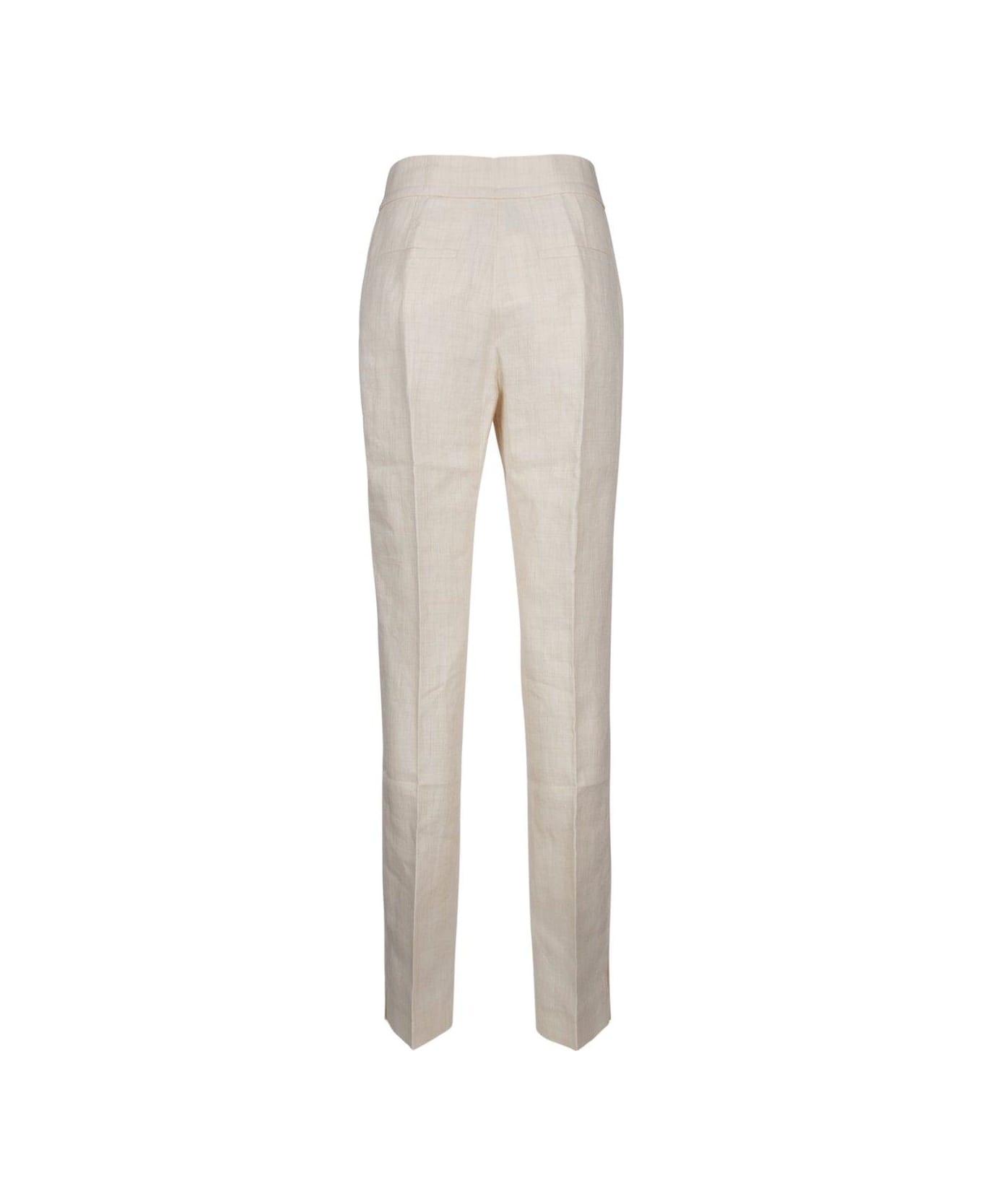 Side Split Straigh-leg Pants - 2