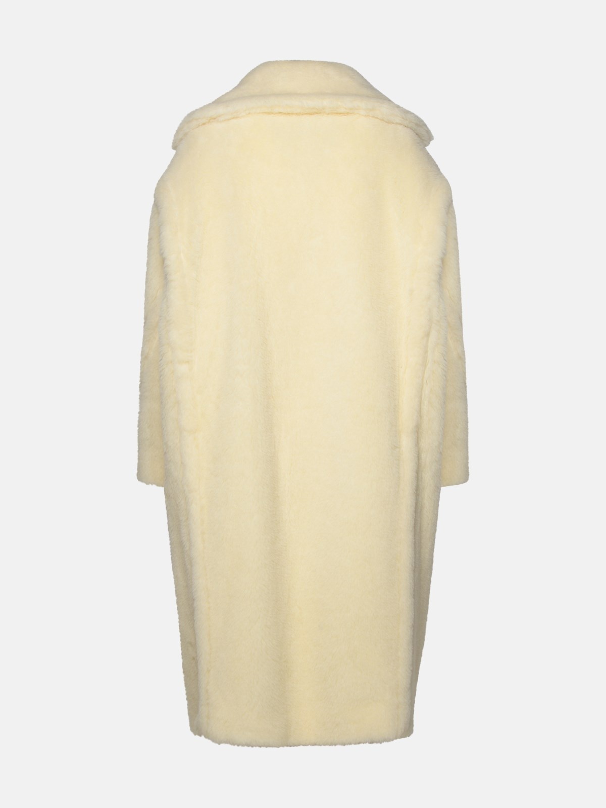 WHITE VIRGIN WOOL BLEND COAT - 3