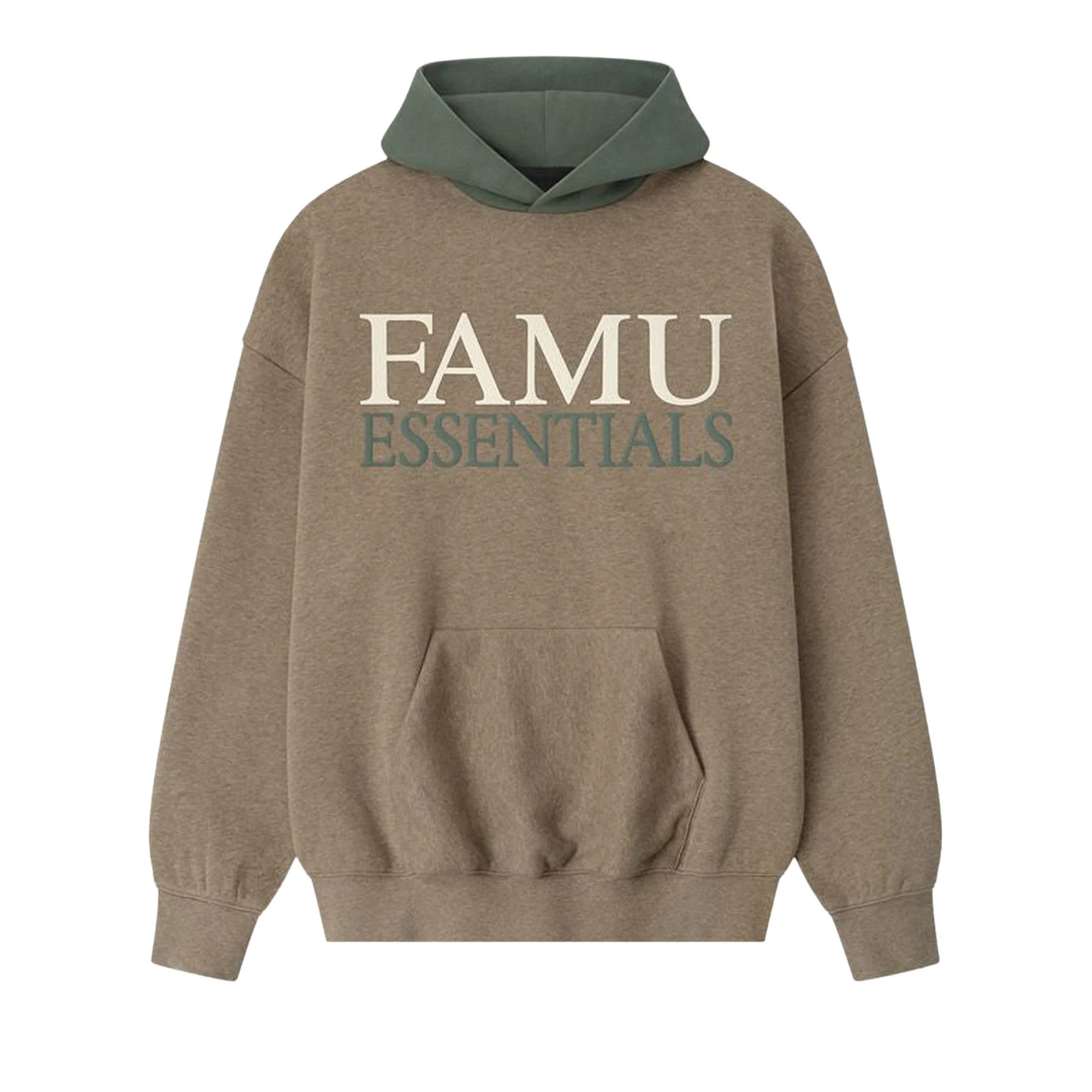 Fear of God Essentials Famu Sport Hoodie 'Homestead Heather/Balsam Green' - 1