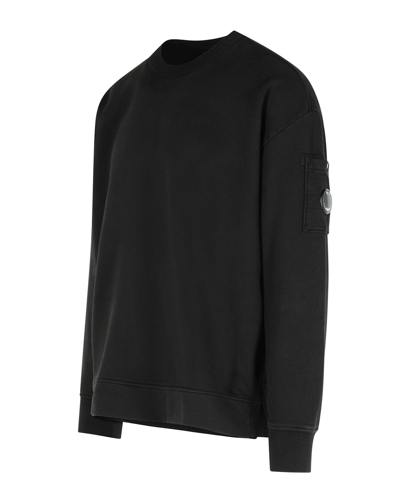 'emerized' Black Cotton Sweatshirt - 2