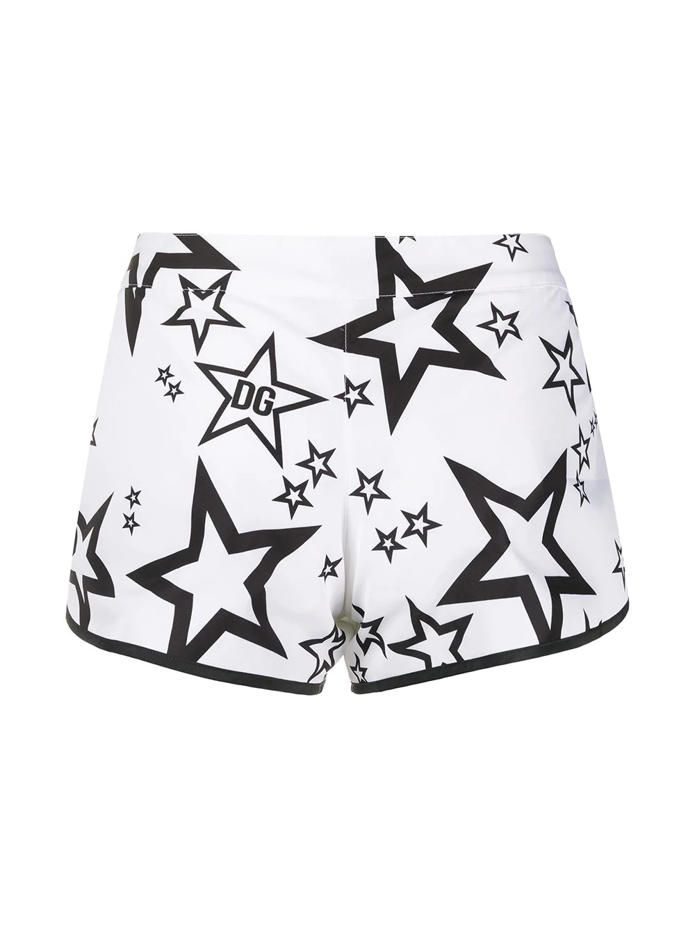 star print beach shorts - 2