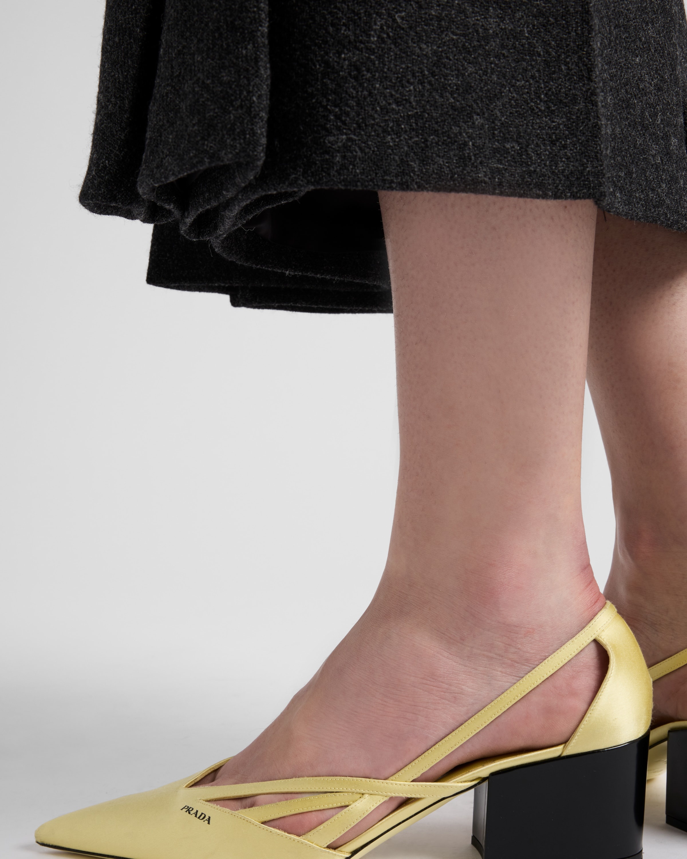 Prada Satin cut-out pumps | REVERSIBLE
