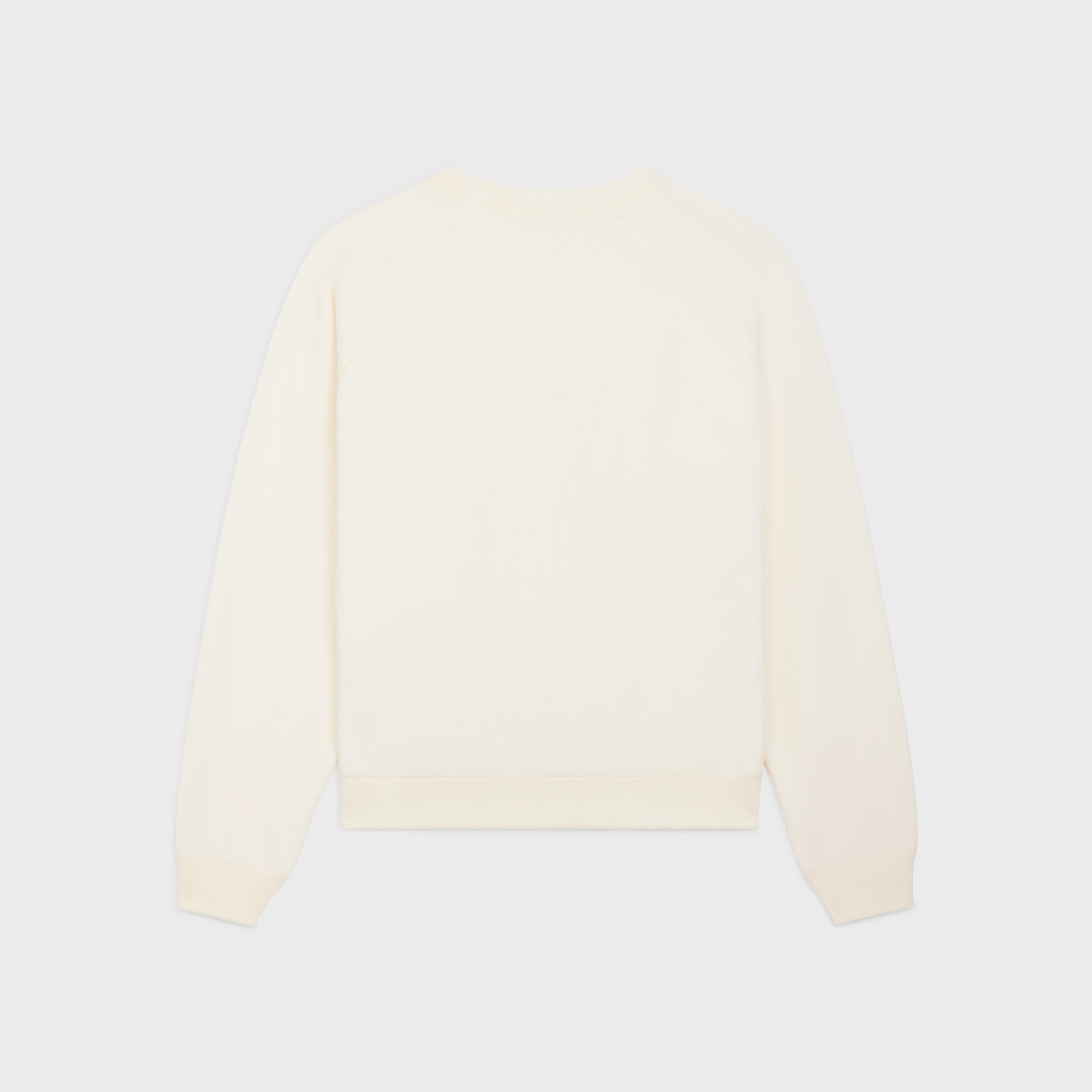 celine blason loose sweatshirt in cotton fleece - 2