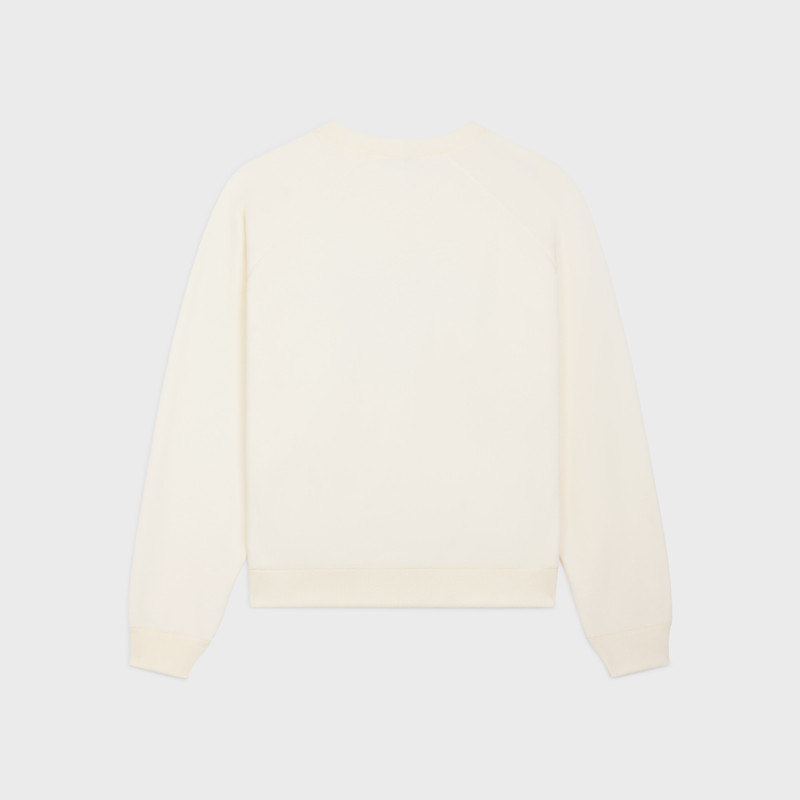 CELINE celine blason loose sweatshirt in cotton fleece outlook