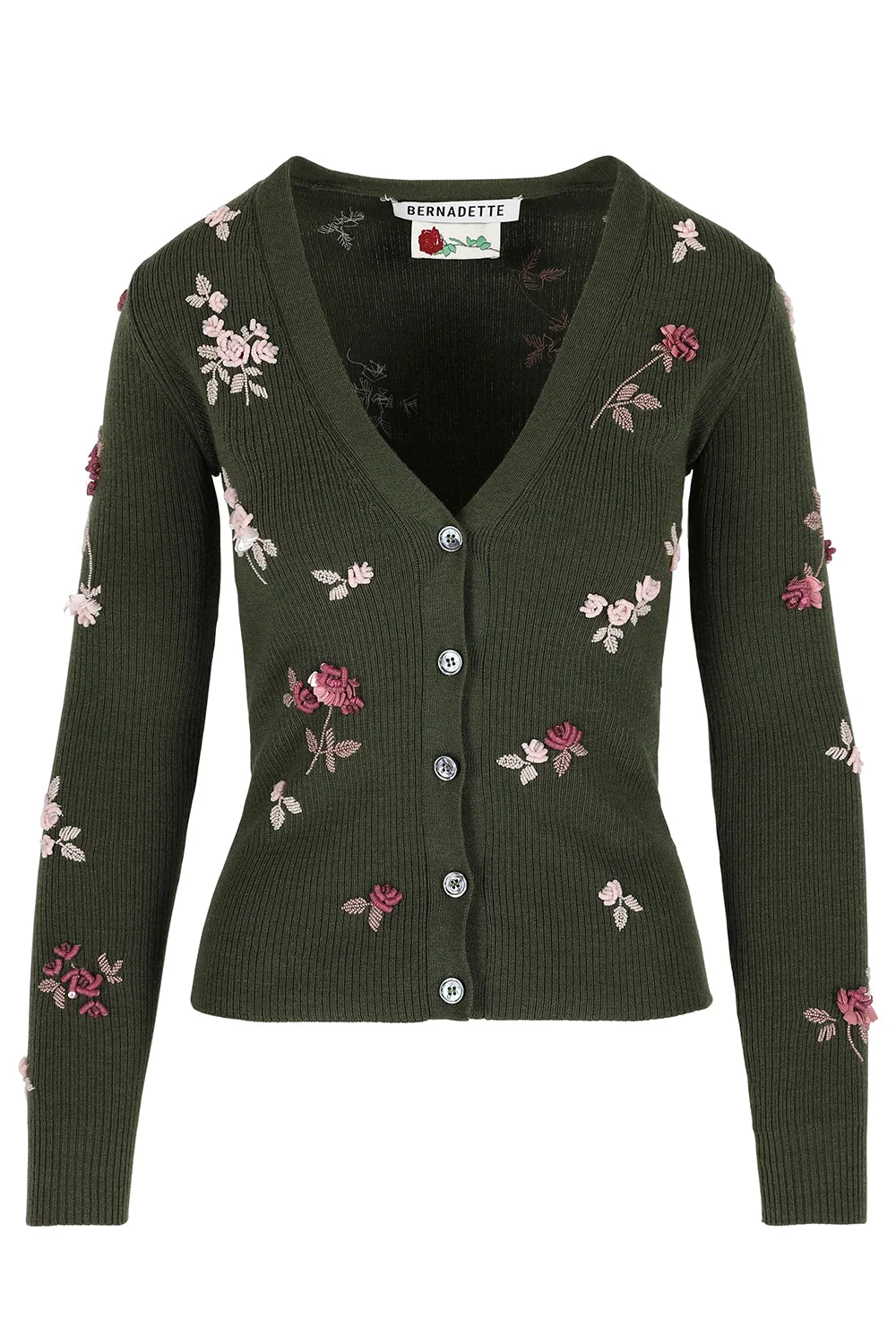 Karybelle Floral Embroidered Cardigan - 1