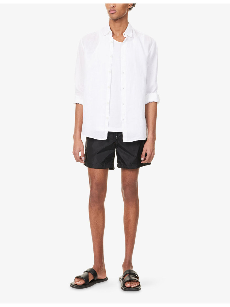 Moncler Brand-Patch Drawstring Swim Shorts outlook